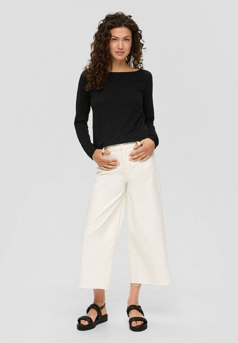 s.Oliver s.Oliver MIT U-BOOT-AUSSCHNITT - Long sleeved top - schwarz Sonderangebote