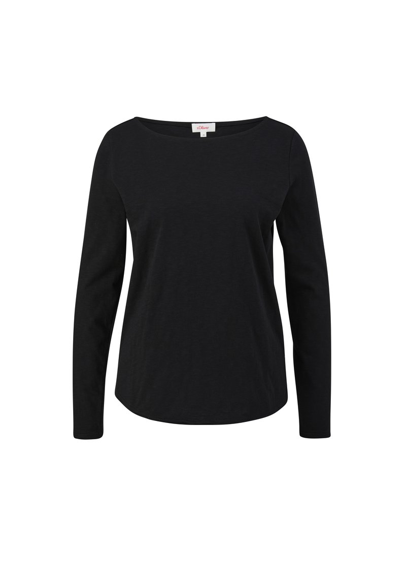 s.Oliver s.Oliver MIT U-BOOT-AUSSCHNITT - Long sleeved top - schwarz Sonderangebote