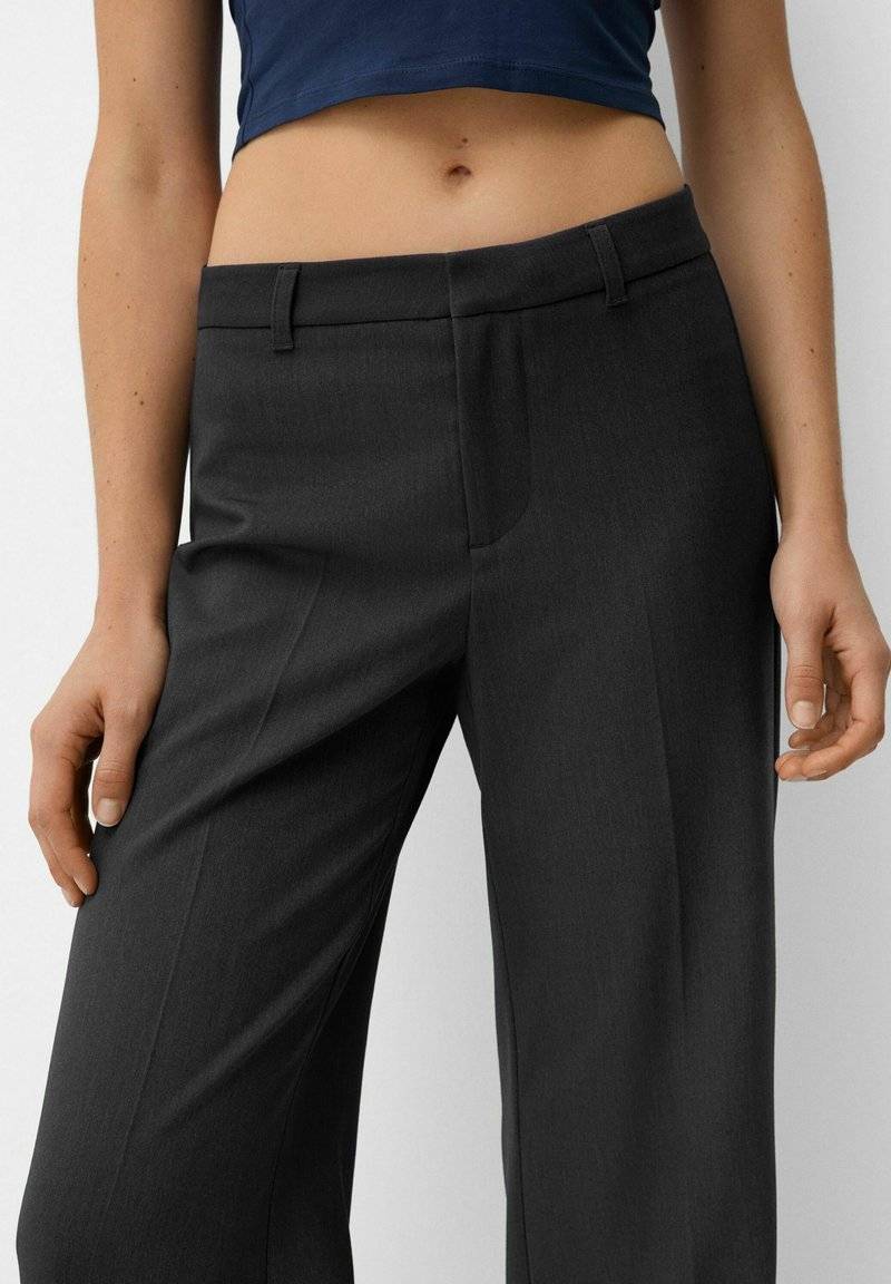 Bershka Bershka Trousers - mottled grey Super Sparpreis