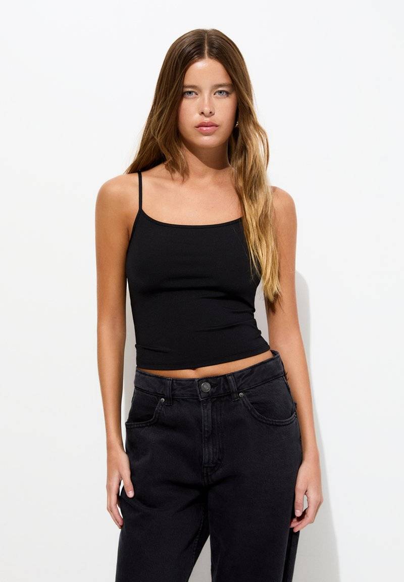 PULL&BEAR PULL&BEAR STRAPPY PACK OF 2 - Top - white Bis zu 60% Rabatt