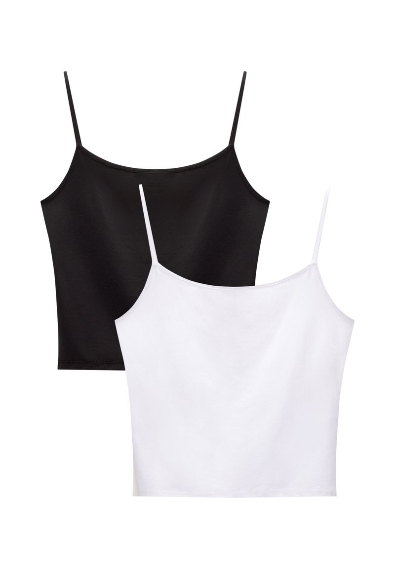 PULL&BEAR PULL&BEAR STRAPPY PACK OF 2 - Top - white Bis zu 60% Rabatt