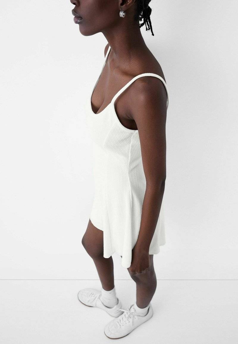 Bershka Bershka PRINTED - PLAYSUIT - Jumpsuit - white Nur für heute