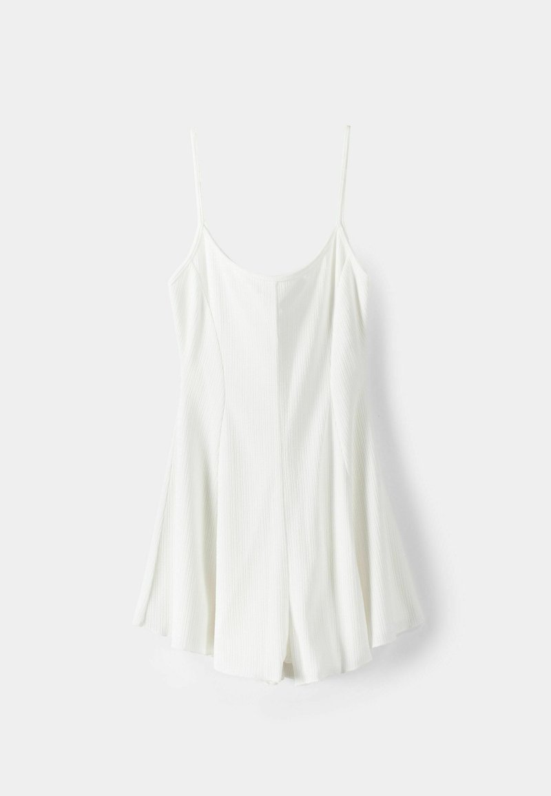Bershka Bershka PRINTED - PLAYSUIT - Jumpsuit - white Nur für heute