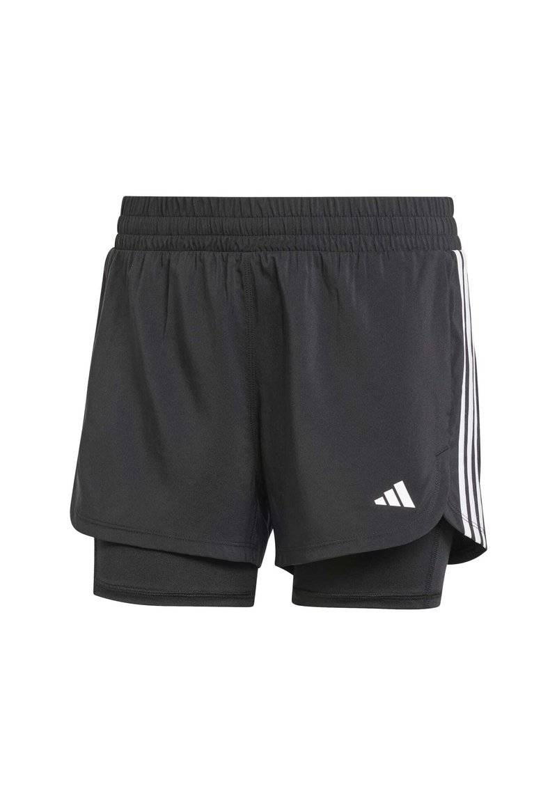 adidas Performance adidas Performance PACER 3-STRIPES WOVEN - Sports shorts - black Kostenloser Versand international