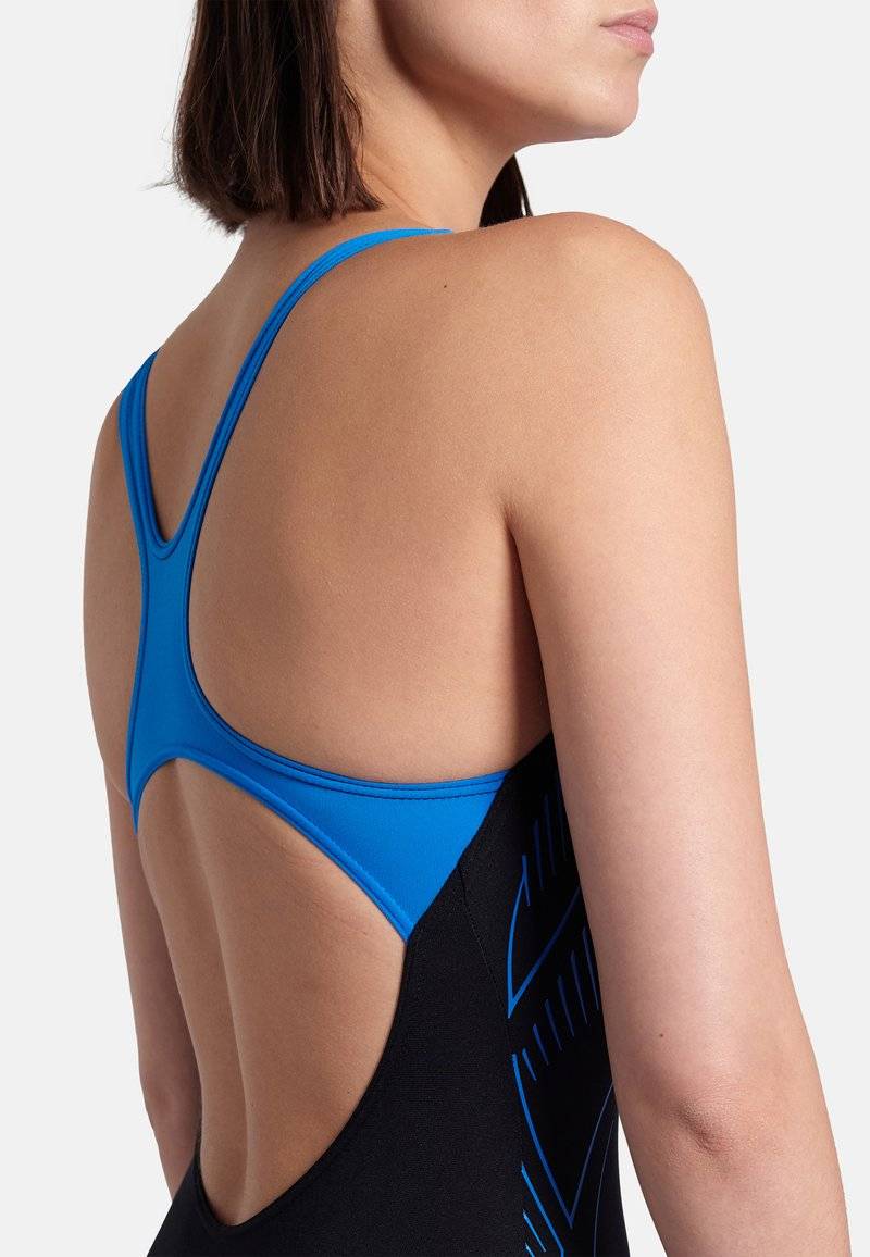 Arena Arena REFLECTING - Swimsuit - black blue river Black Friday Preise