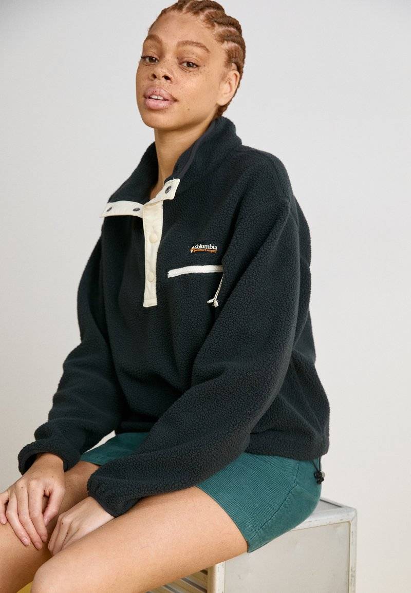 Columbia Columbia HELVETIA™ CROPPED HALF SNAP - Fleece jumper - black Günstiger Verkauf
