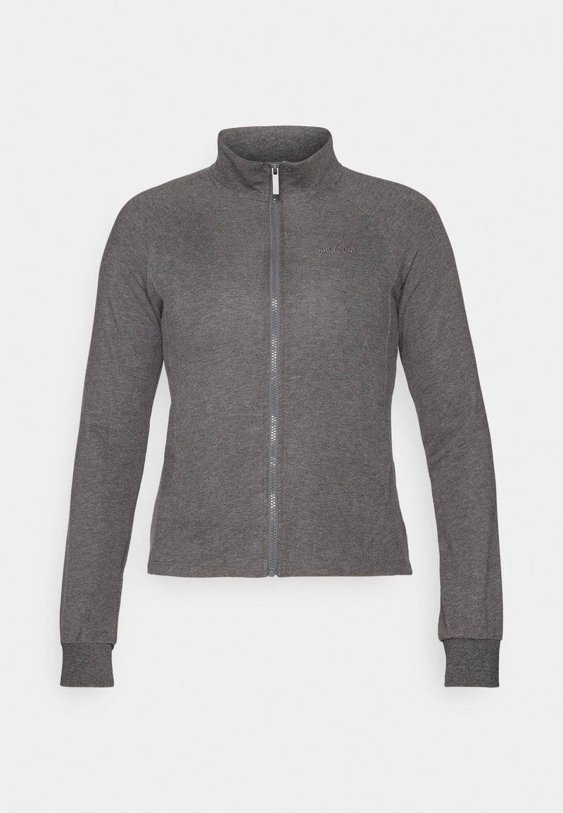 ONLY Play ONLY Play ONPMELINA ZIP - Zip-up sweatshirt - dark grey melange Nur für heute