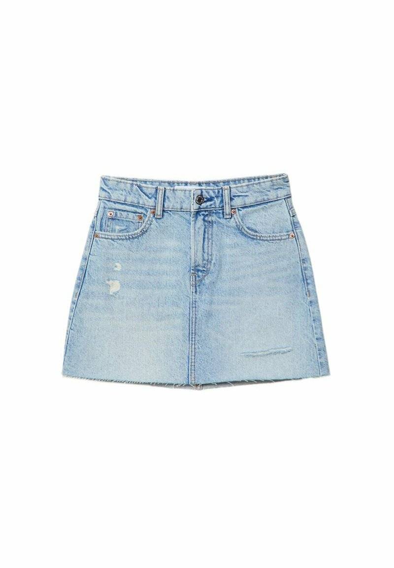 Stradivarius Stradivarius A-line skirt - light blue denim Cyber Monday