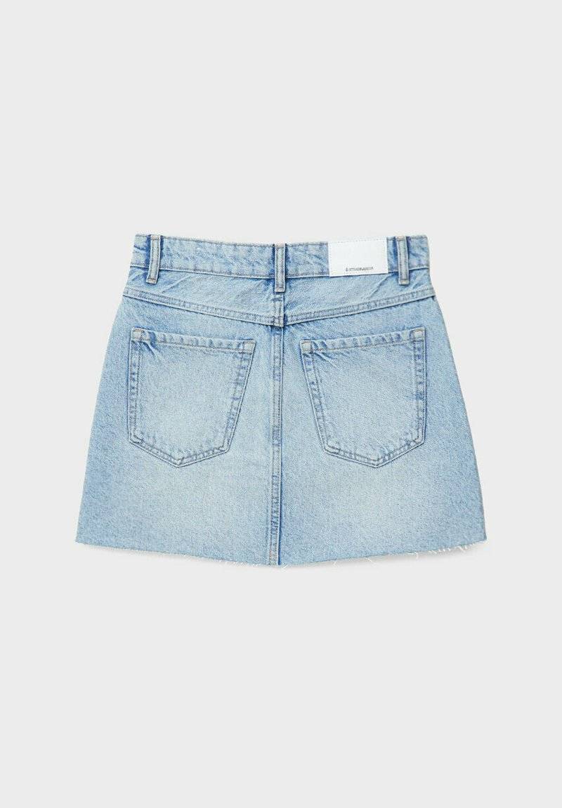 Stradivarius Stradivarius A-line skirt - light blue denim Cyber Monday