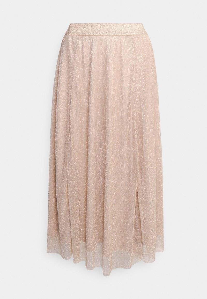 ONLY ONLY ONLTINGA SHINE SKIRT - A-line skirt - beige Muttertagsangebot