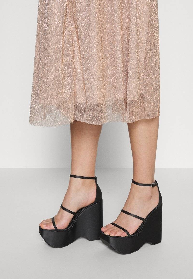 ONLY ONLY ONLTINGA SHINE SKIRT - A-line skirt - beige Muttertagsangebot
