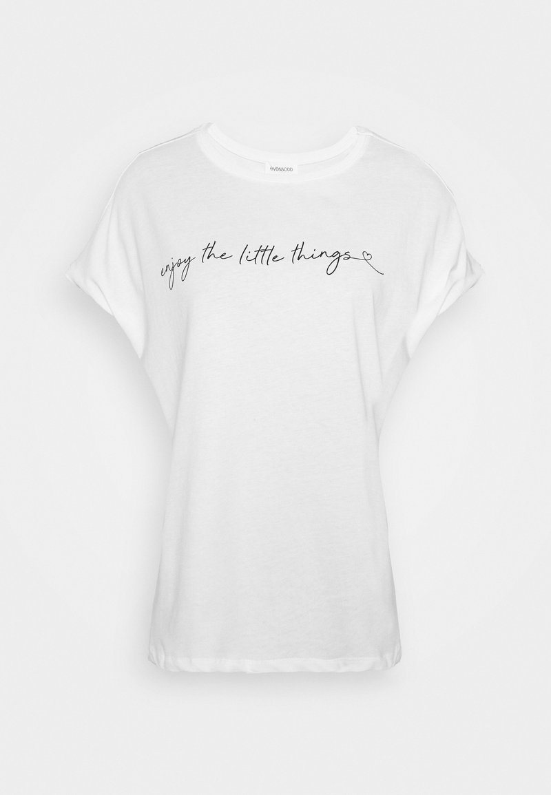 Even&Odd Even&Odd MANDALA ENJOY THE LITTLE THINGS TEE - Print T-shirt - white Valentinstagsangebot