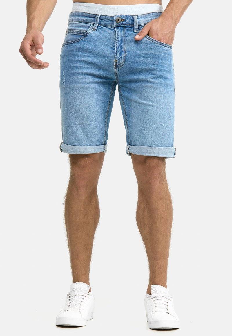 INDICODE JEANS INDICODE JEANS INCADEN - Denim shorts - blue Heißer Verkauf