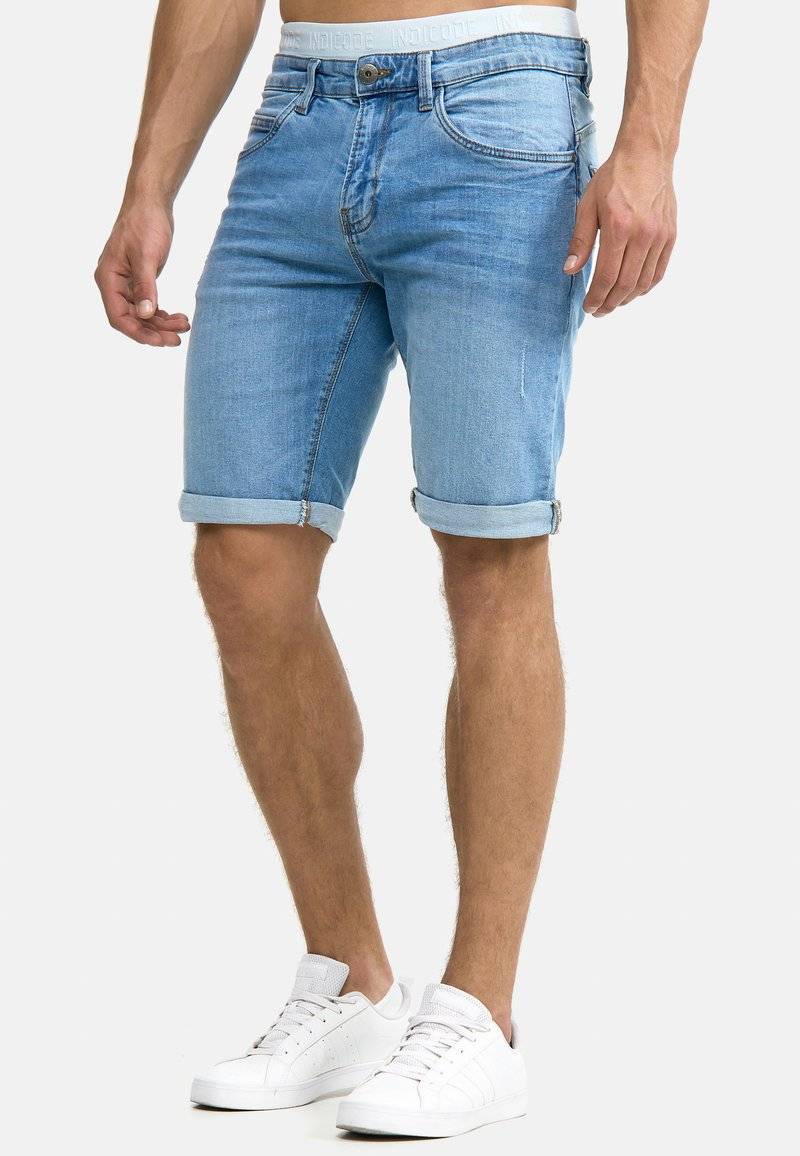 INDICODE JEANS INDICODE JEANS INCADEN - Denim shorts - blue Heißer Verkauf