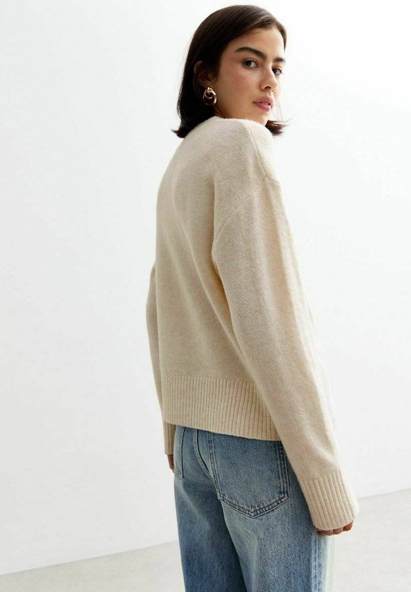 New Look New Look CREW NECK - Jumper - off white Kauf eins, bekomm eins gratis