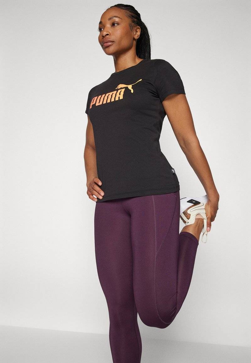 Puma Puma SUMMER SPORTS TEE - Print T-shirt - black Bis zu 60% Rabatt