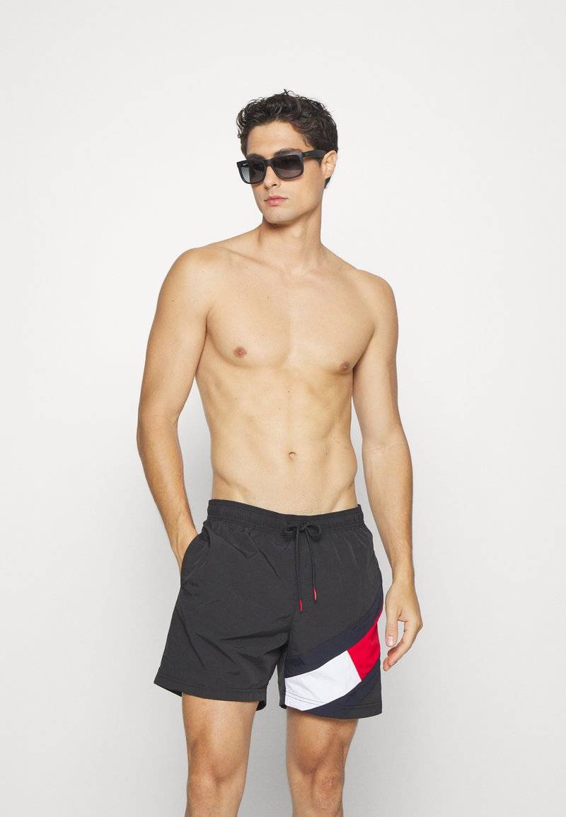 Tommy Hilfiger Tommy Hilfiger DRAWSTRING - Swimming shorts - black Clearance-Verkauf