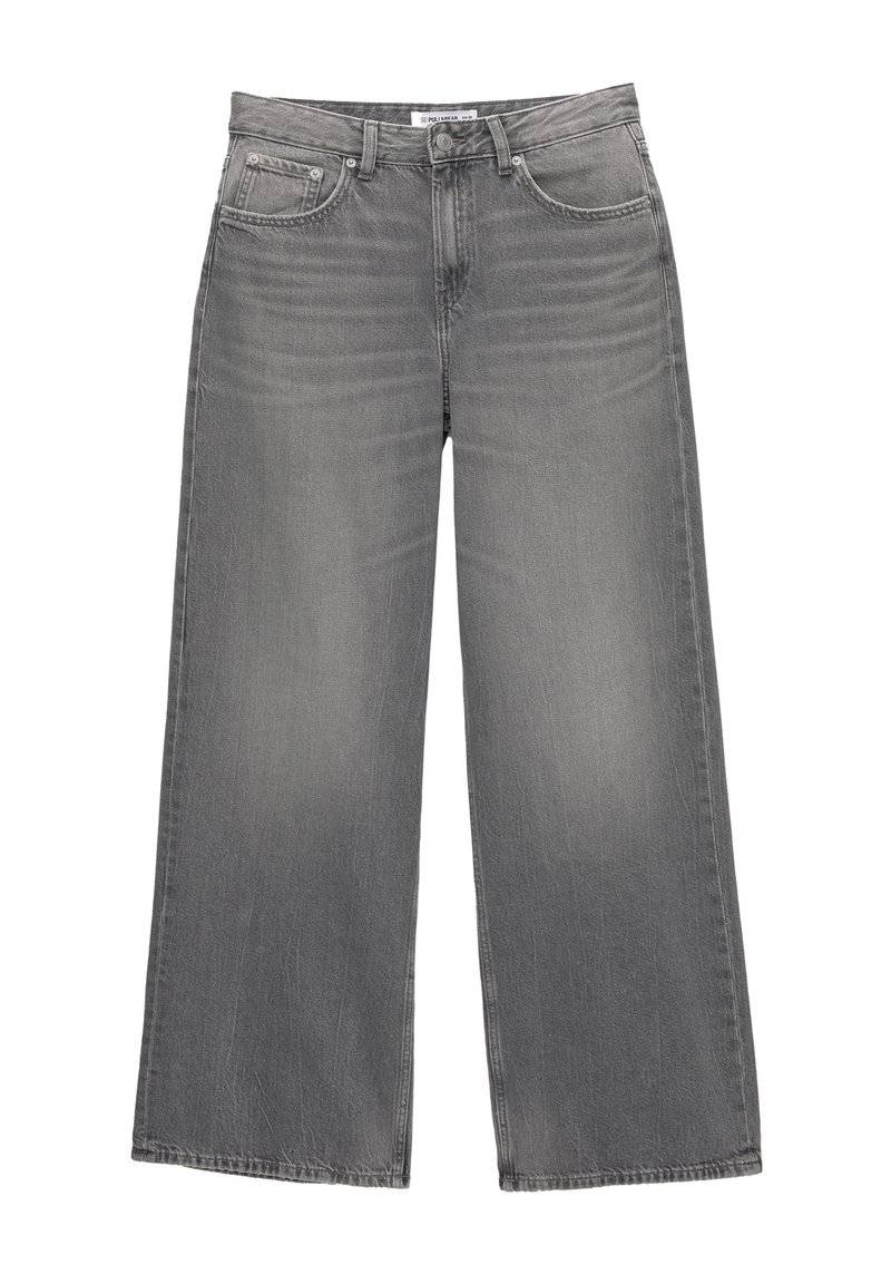 PULL&BEAR PULL&BEAR OVERSIZE - Flared Jeans - grey Heißer Verkauf