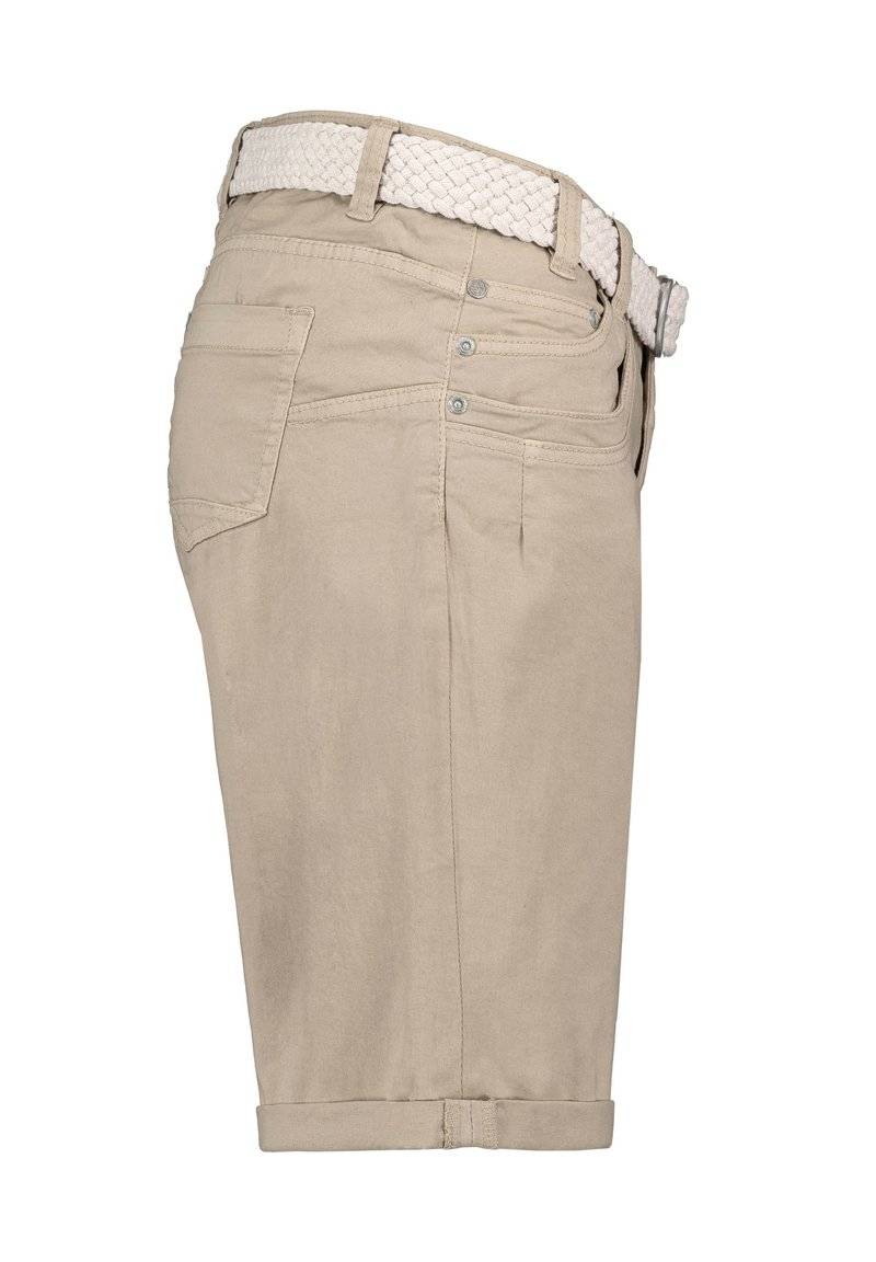 Sublevel Sublevel BERMUDA MIT GÜRTEL - Denim shorts - beige Exklusive Angebote