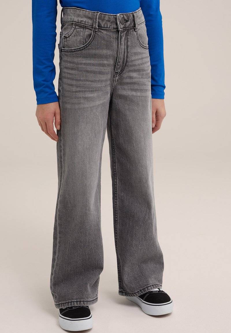 WE Fashion WE Fashion BLUE RIDGE - Flared Jeans - grey Blitzangebot