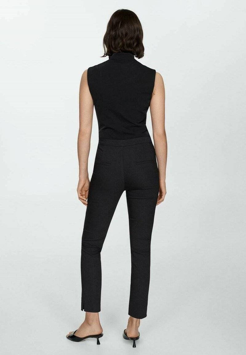 Mango Mango MALU-H - Trousers - noir Große Rabatte