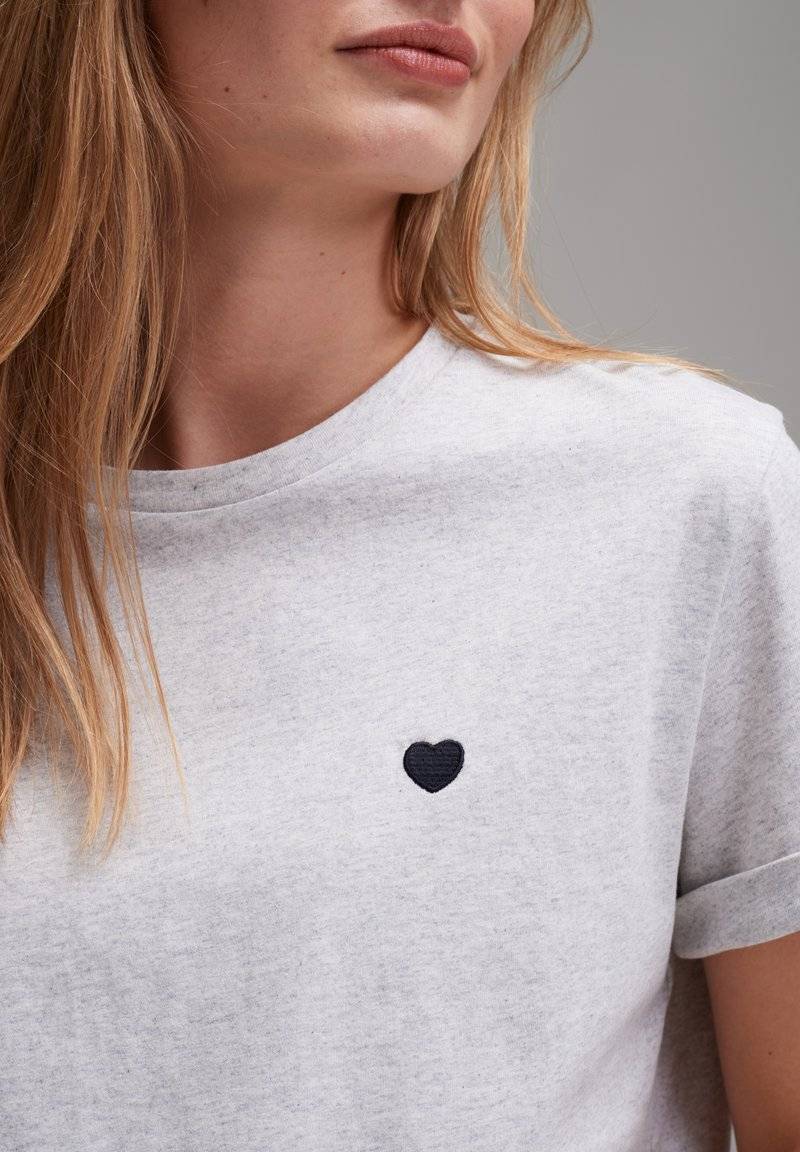 Opus Opus SERZ - Basic T-shirt - grey Saisonale Angebote