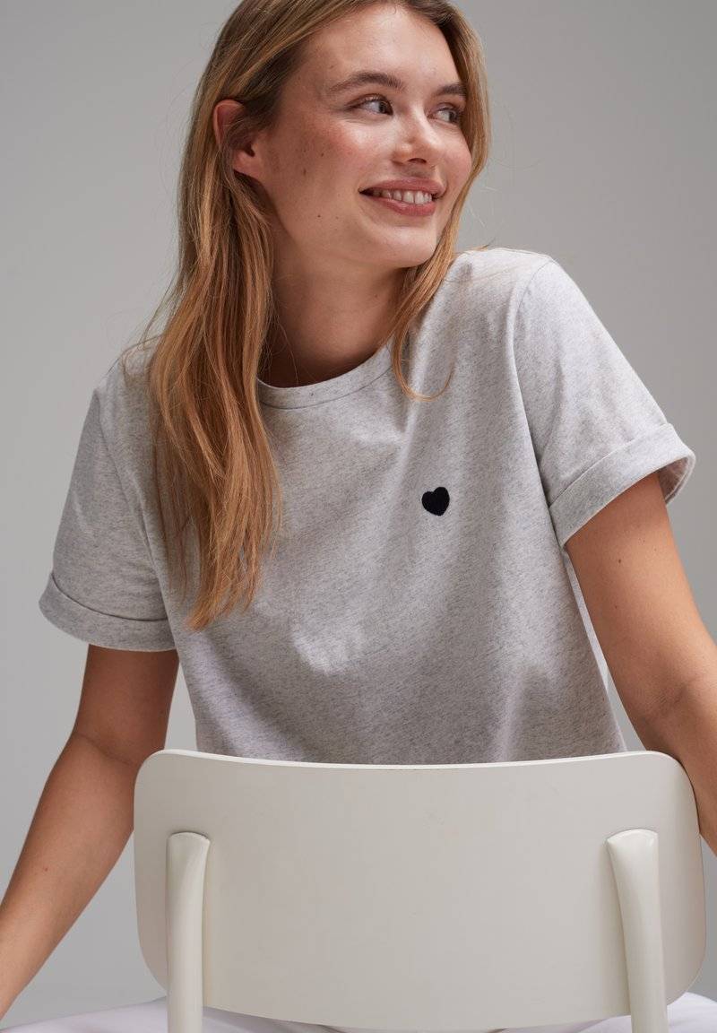 Opus Opus SERZ - Basic T-shirt - grey Saisonale Angebote