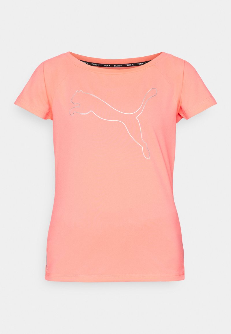Puma Puma TRAIN FAVORITE CAT TEE - Sports T-shirt - sunset glow Bis zu 60% Rabatt