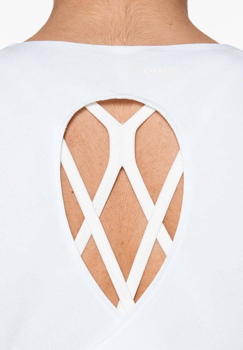 OYSHO OYSHO COMFORTLUX CROSS BACK - Top - white Fabrikladen