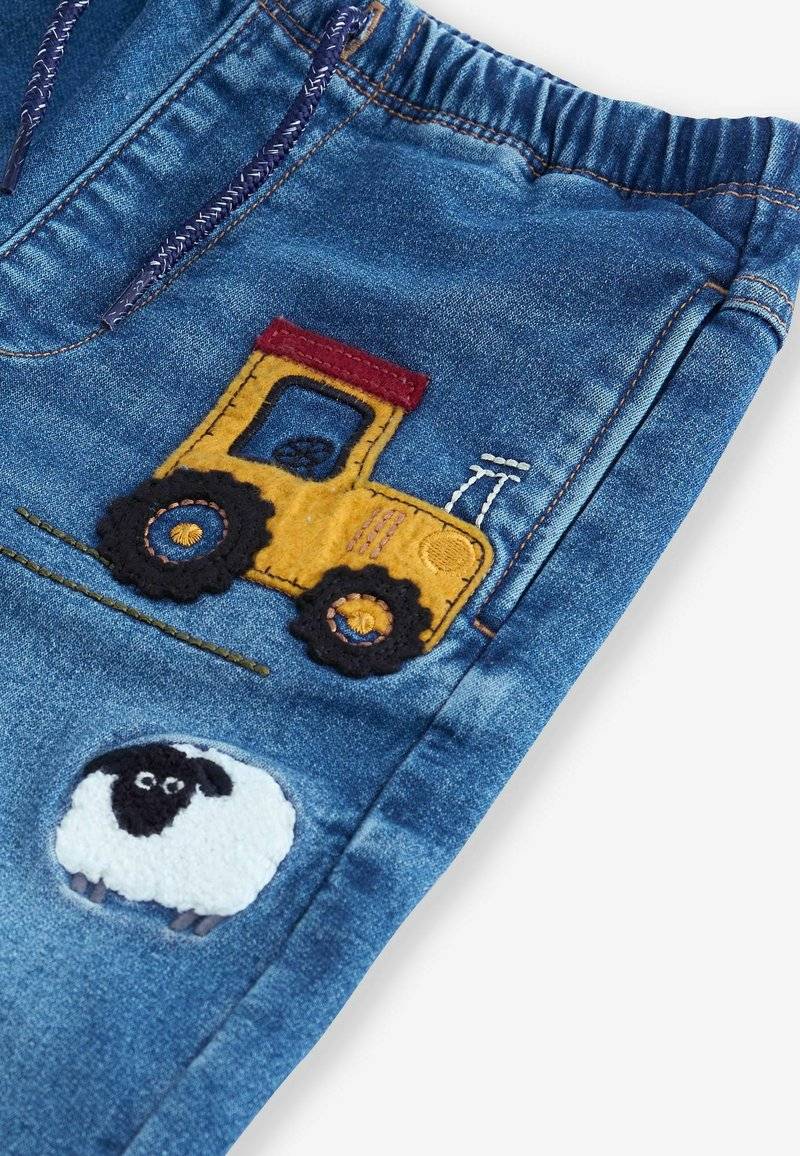 Next Next REGULAR FIT - Jeans Tapered Fit - mid blue farmyard Cyber Monday