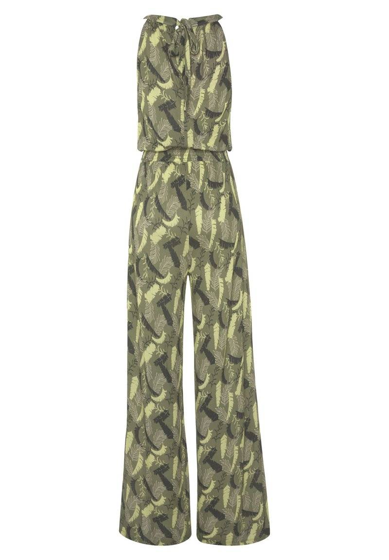 s.Oliver s.Oliver OVERALL - Jumpsuit - grün bedruckt Jubiläumsangebot