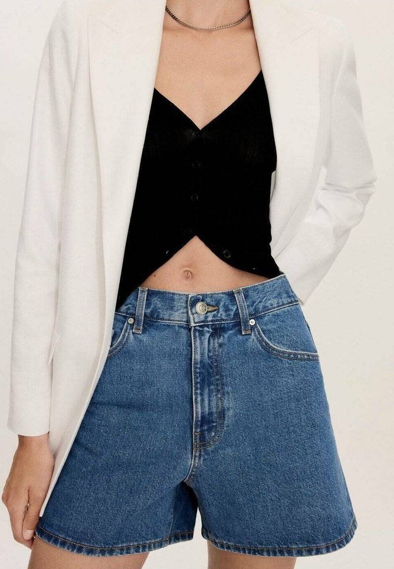 Mango Mango ZOE - Denim shorts - bleu moyen Saisonale Angebote