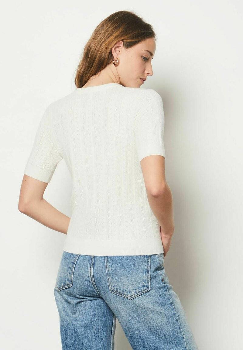 Etam Etam FAUSTINE - Print T-shirt - ecru Räumungsverkauf