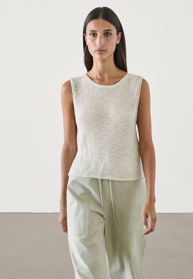 Massimo Dutti Massimo Dutti SLEEVELESS - Top - light brown VIP-Rabatte