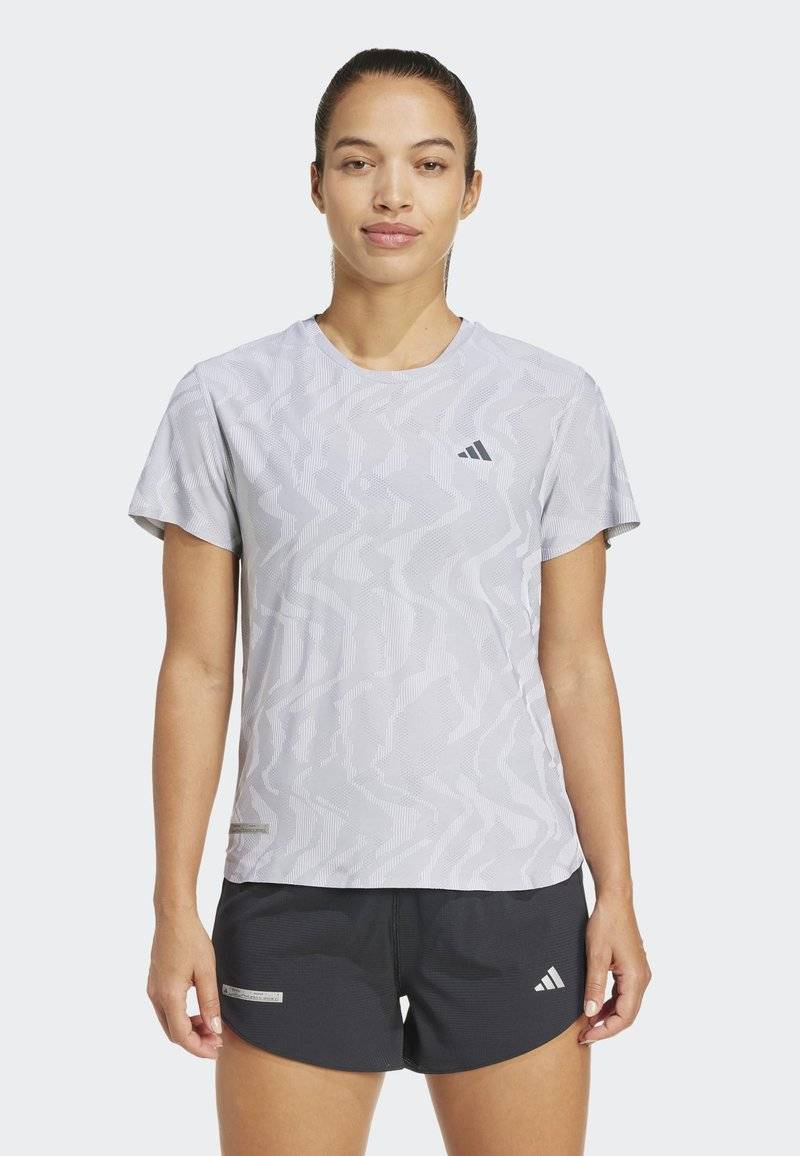 adidas Performance adidas Performance ULTIMATE HEAT.RDY ENGINEERED - Print T-shirt - halo silver Zeitbegrenzte Promotion