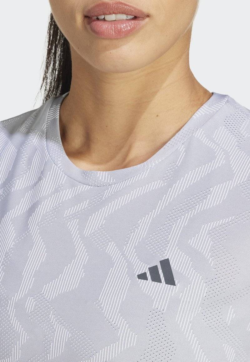adidas Performance adidas Performance ULTIMATE HEAT.RDY ENGINEERED - Print T-shirt - halo silver Zeitbegrenzte Promotion