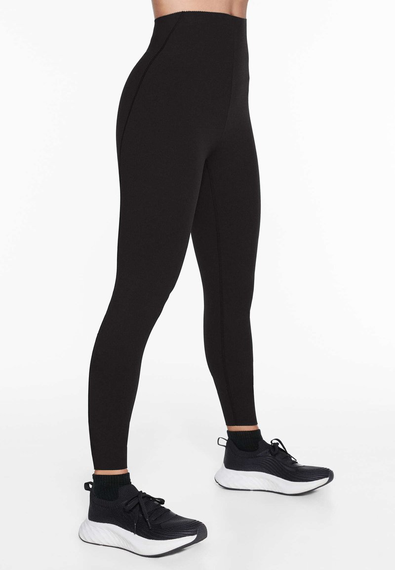 OYSHO OYSHO COMPRESSIVE WAIST CONTROL ANKLE-LENGTH - Leggings - black Bis zu 60% Rabatt