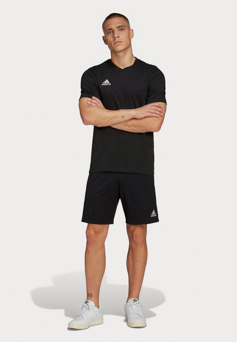 adidas Performance adidas Performance ENTRADA TEE - Print T-shirt - black Großer Ausverkauf