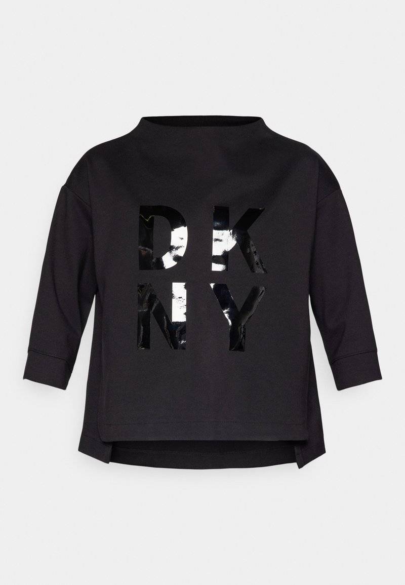 DKNY DKNY STACKED LOGO POPOVER - Long sleeved top - black Osterangebot
