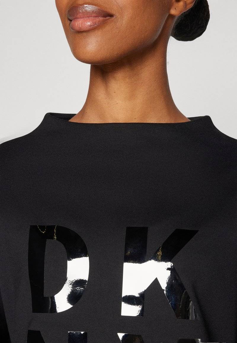 DKNY DKNY STACKED LOGO POPOVER - Long sleeved top - black Osterangebot