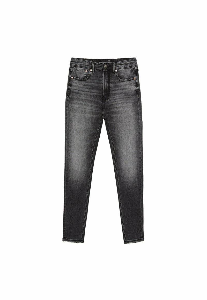 Stradivarius Stradivarius Jeans Skinny Fit - black denim Tiefpreis