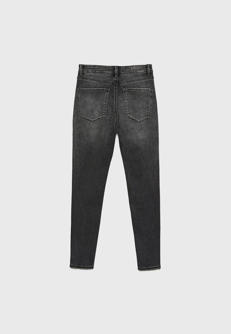 Stradivarius Stradivarius Jeans Skinny Fit - black denim Tiefpreis