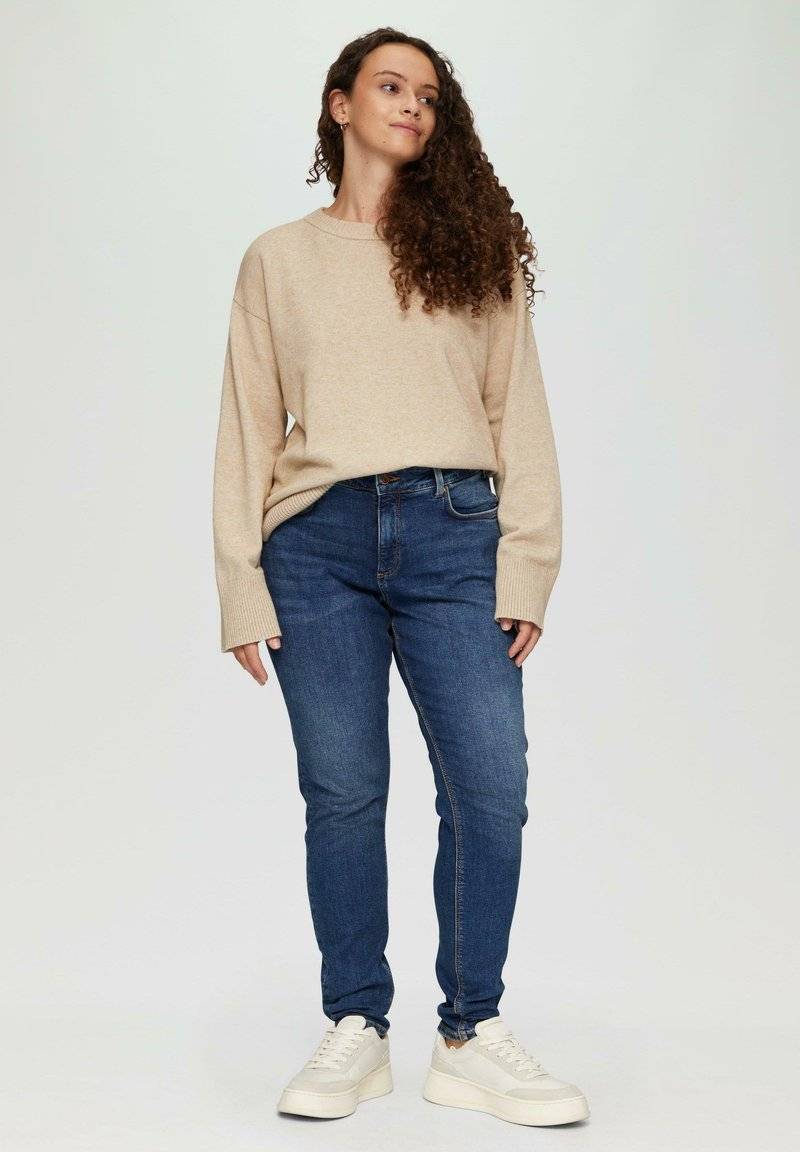 QS QS CURVY MID - Slim fit jeans - blau Bis zu 65% Rabatt