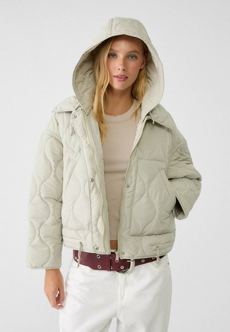 Stradivarius Stradivarius PUFFER - Winter jacket - white Discount Store für neue Produkte
