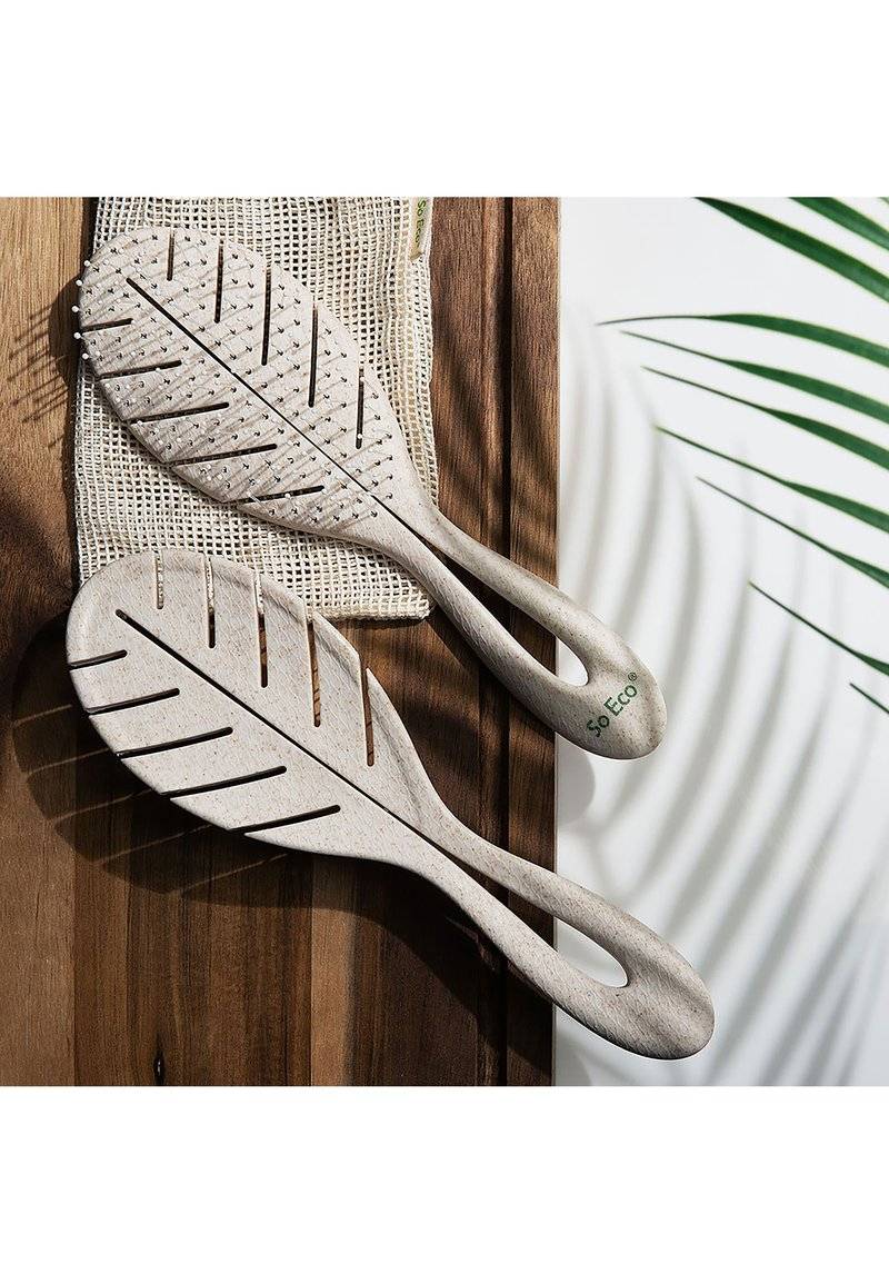 So Eco So Eco SO ECO BIODEGRADABLE DETANGLING LEAF BRUSH - Brush - stone Hotsell