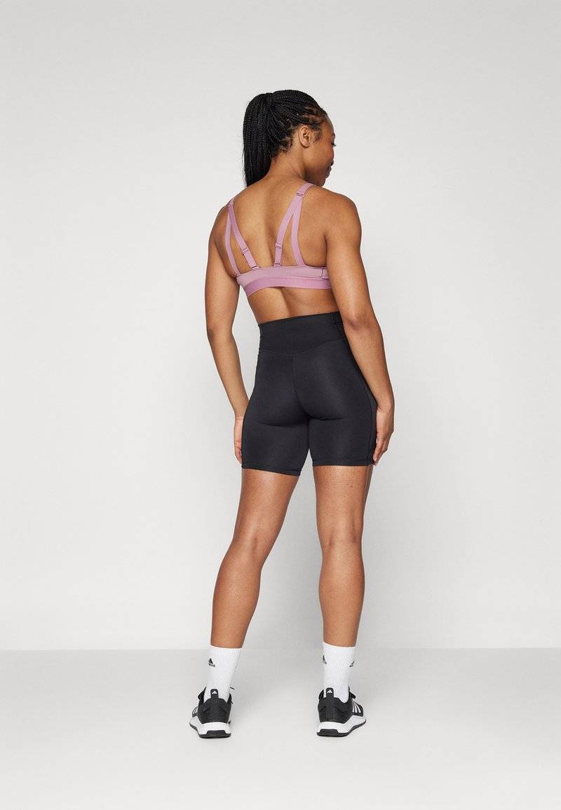 adidas Performance adidas Performance OPTIME ESSENTIALS STASH POCKET SHORT - Leggings - black Sonderangebot der Fabrik