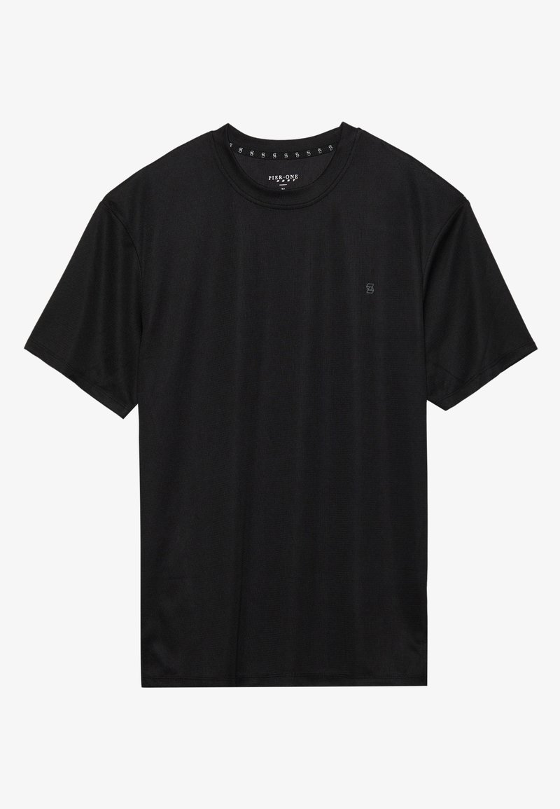 Pier One Sport Pier One Sport Basic T-shirt - black Bis zu 55% Rabatt