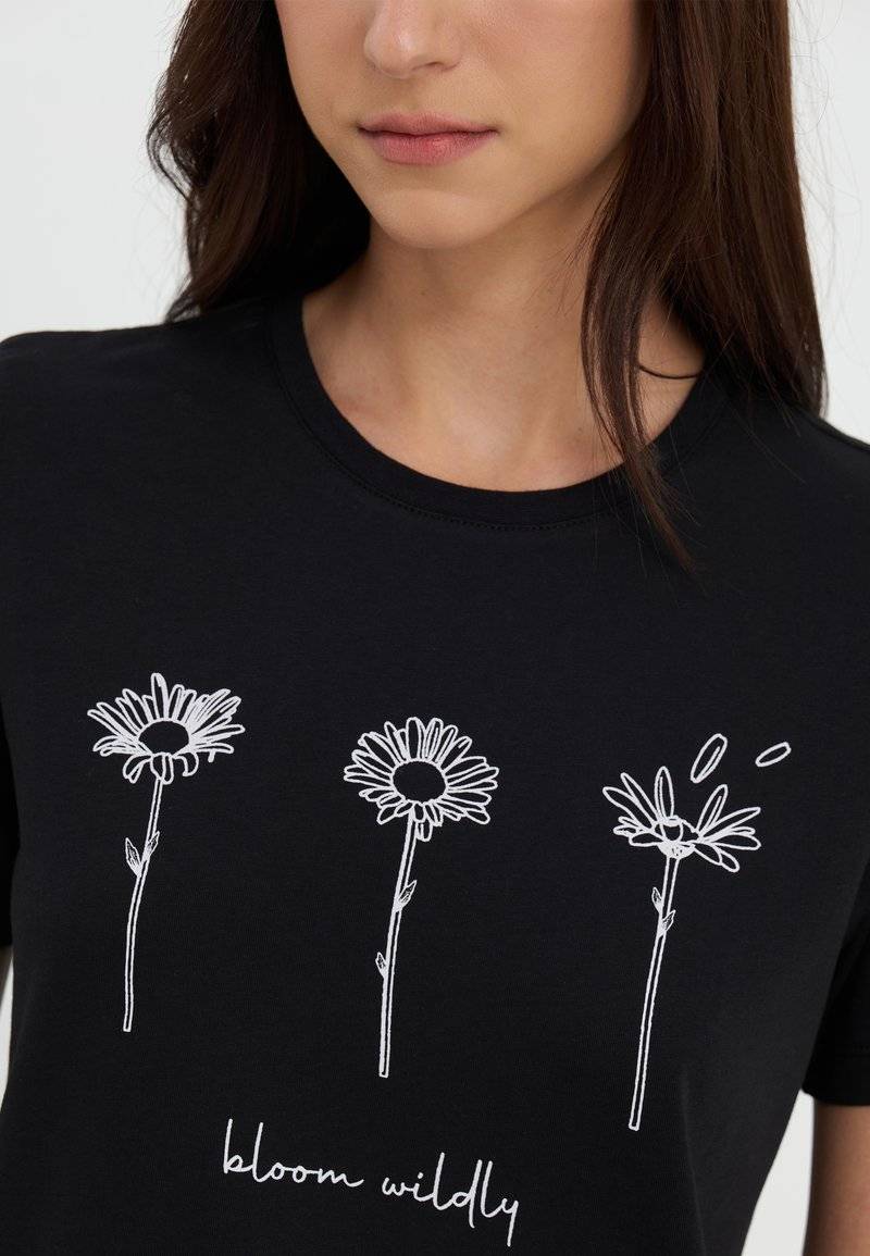 Even&Odd Even&Odd Print T-shirt - black zollfrei