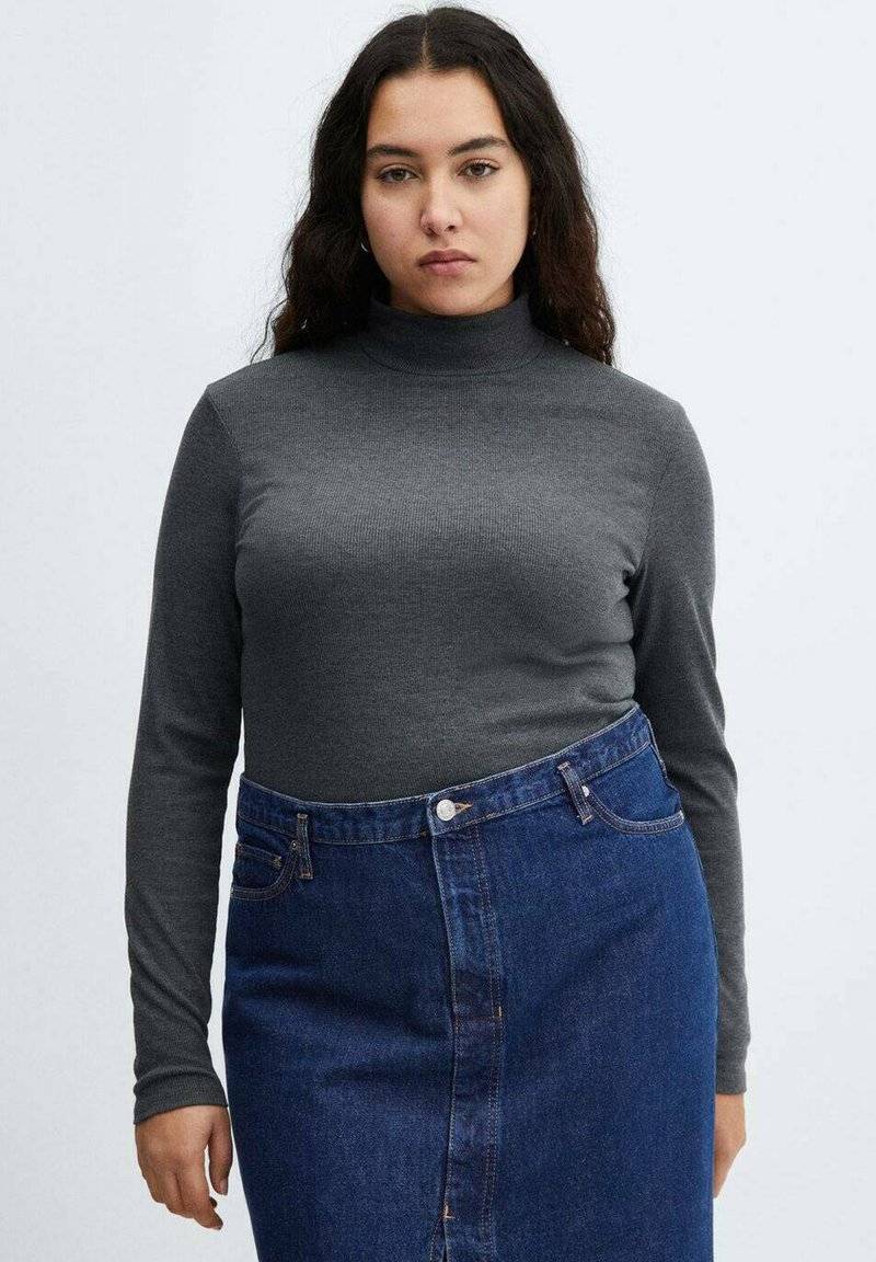 Mango Mango SOLEIL - Pencil skirt - blu scuro Verkauf