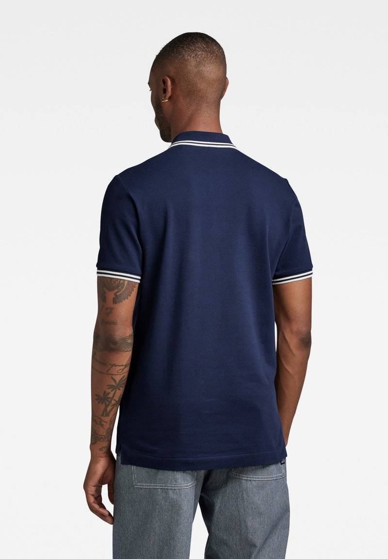 G-STAR G-STAR DUNDA SLIM STRIPE - Polo shirt - sartho blue Rabatte dieses Monats